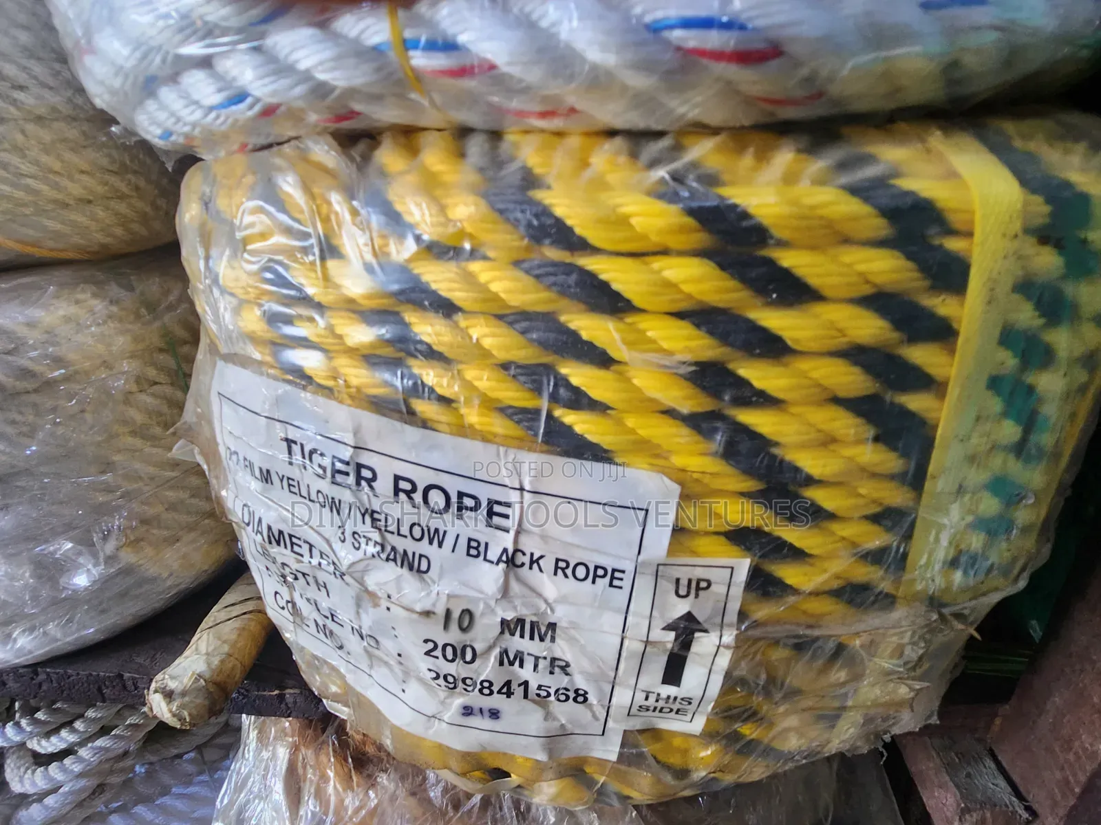 3-Strand Tiger Rope With a Diameter of 10mmx200 Meters