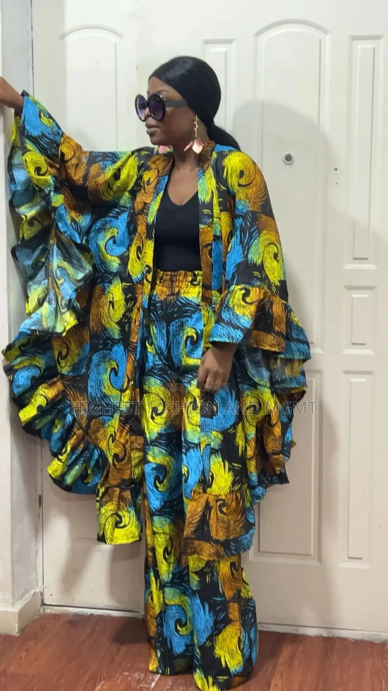 Long Buttefly Kimono Jacket and Trouser - Style 834