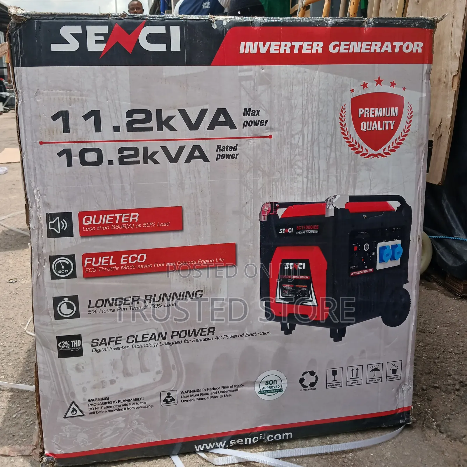 Senci 11.2kva Inverter Generator Soundproof