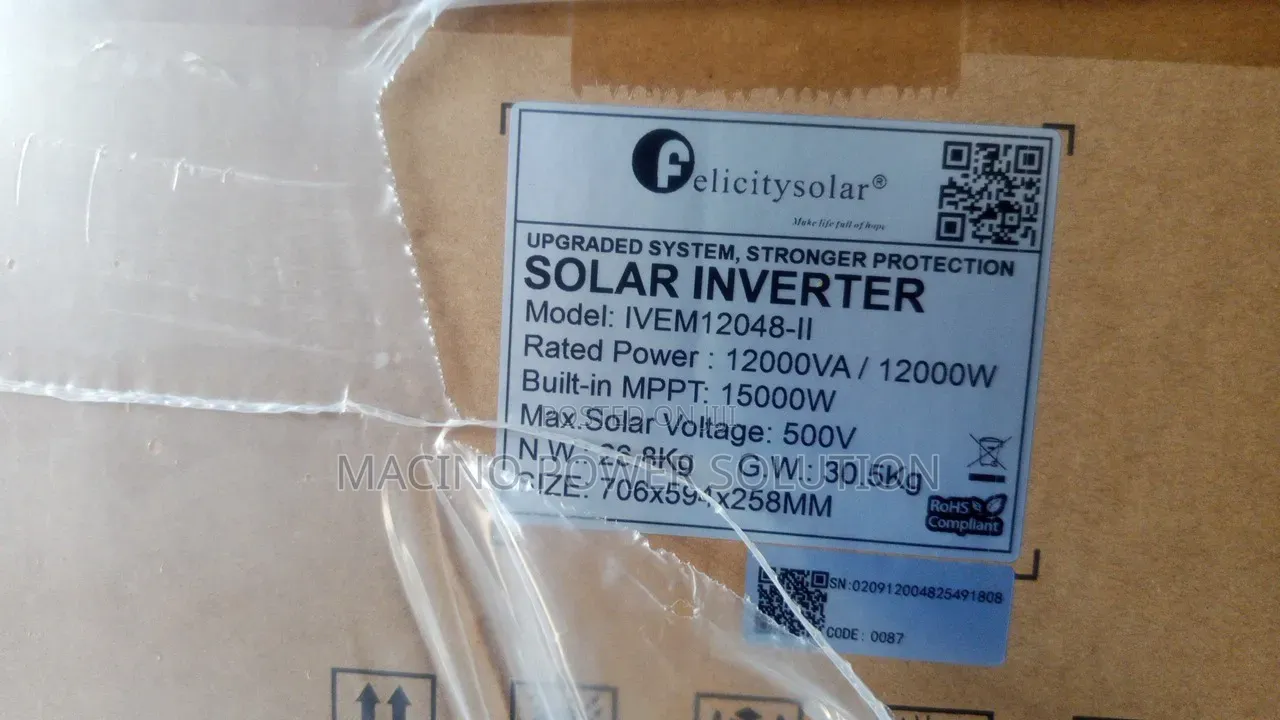 Felicity 12kva-48v 500vdc