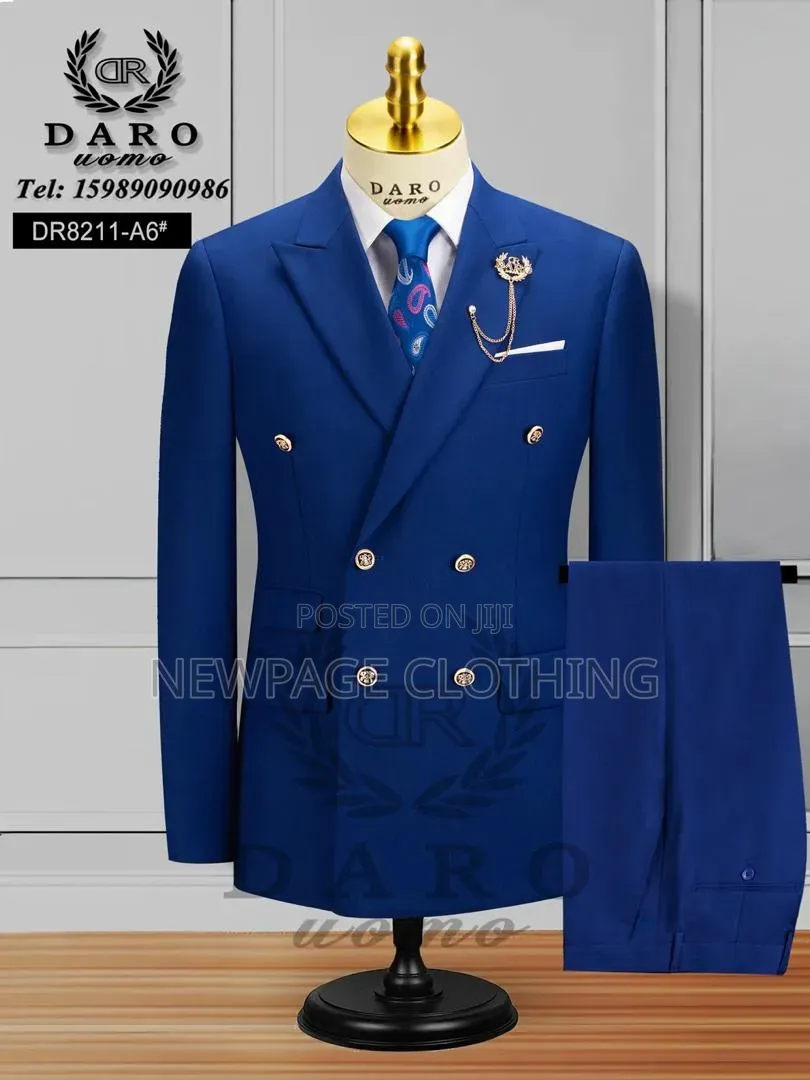 Sophisticated Turkish Double Breasted Suit for Men