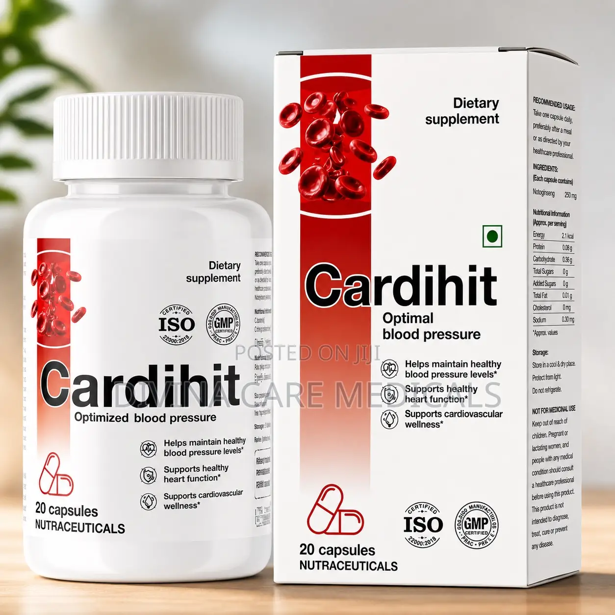 Cardihit Blood Pressure Heart Wellness Supplement