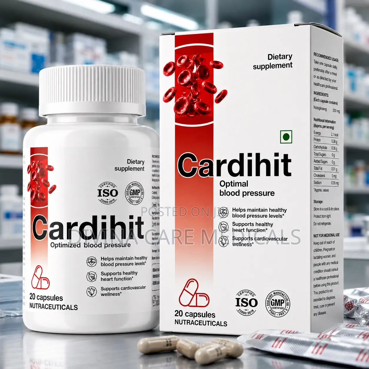 Cardihit Blood Pressure Heart Wellness Supplement