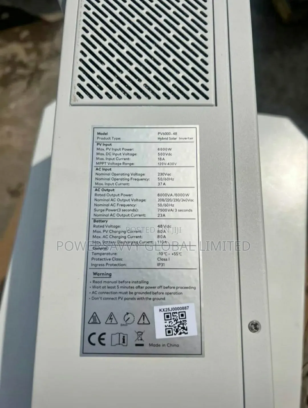 6kva Deye Hybrid Solar Inverter