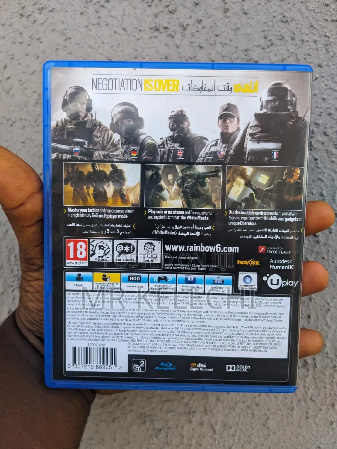 Clean Uk Used Tom Clancy's Rainbow Six Siege for Ps4 and Ps5