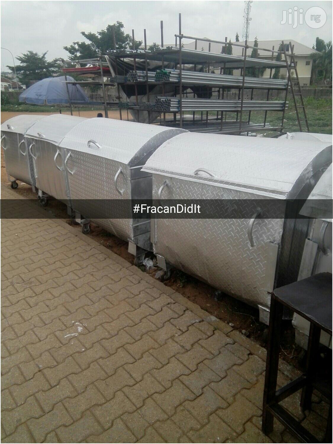 Metal Waste Bin. Free Delivery Within Abuja