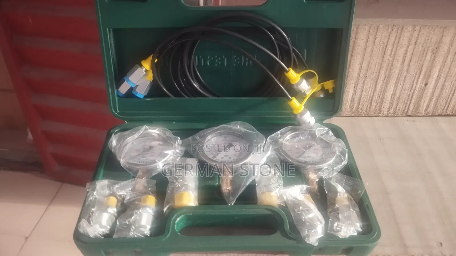 Generic Excavator Hydraulic Pressure Test Kit With Testing Hoses