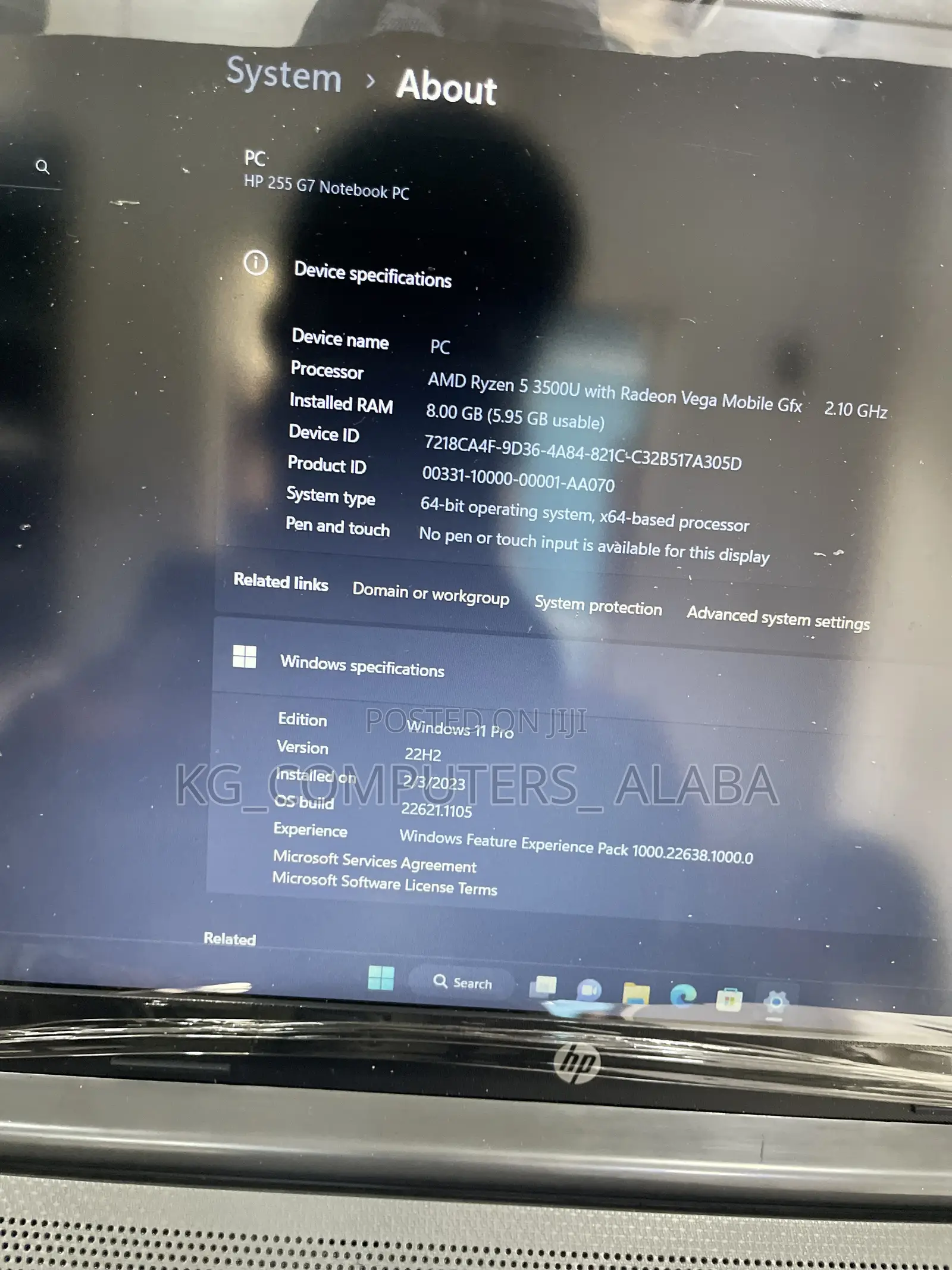Laptop HP 255 G6 8GB AMD Ryzen 5 HDD+SSD 128GB