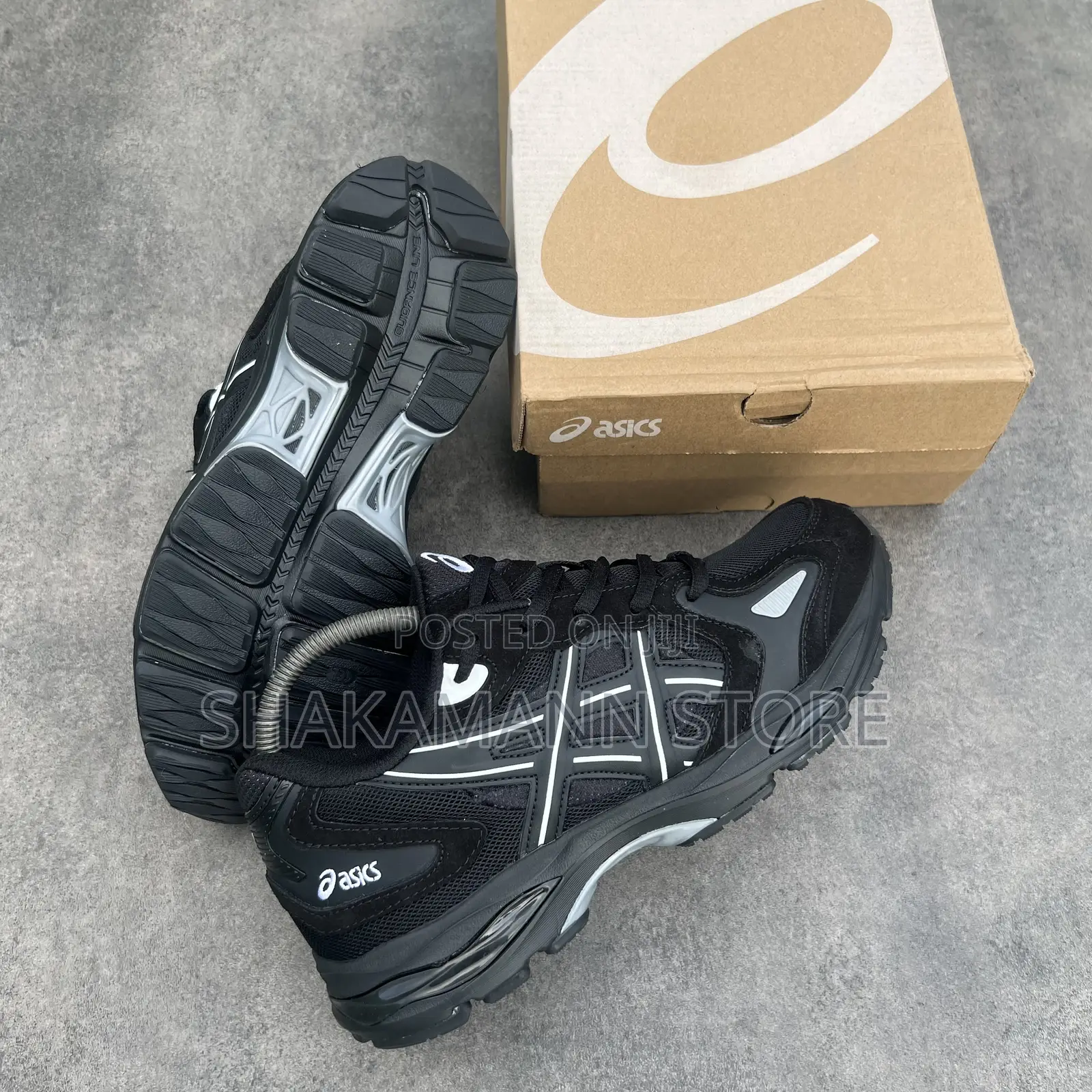 Original Asics Gel Triple Black Luxury