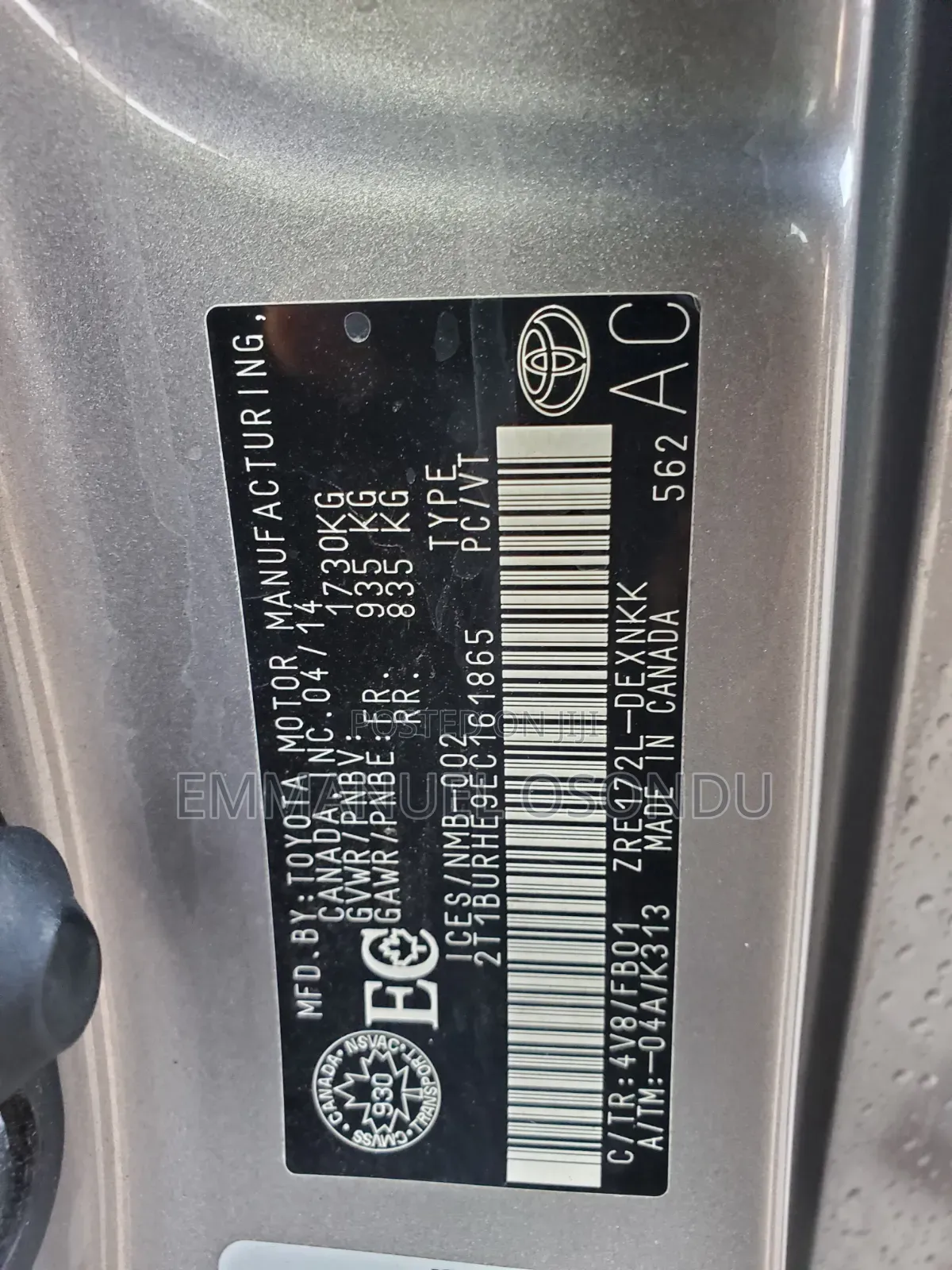 Toyota Corolla 2014 Gray