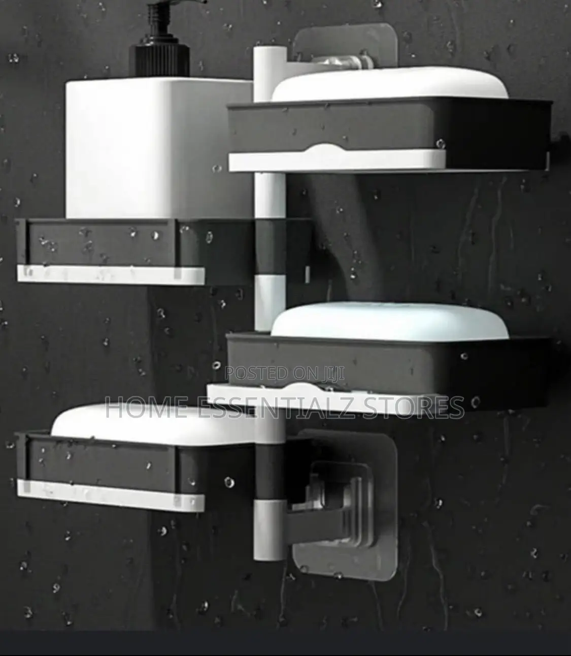 4-layer Rotating Wall-mounted Soap Holder - Bathroom Soap Rack