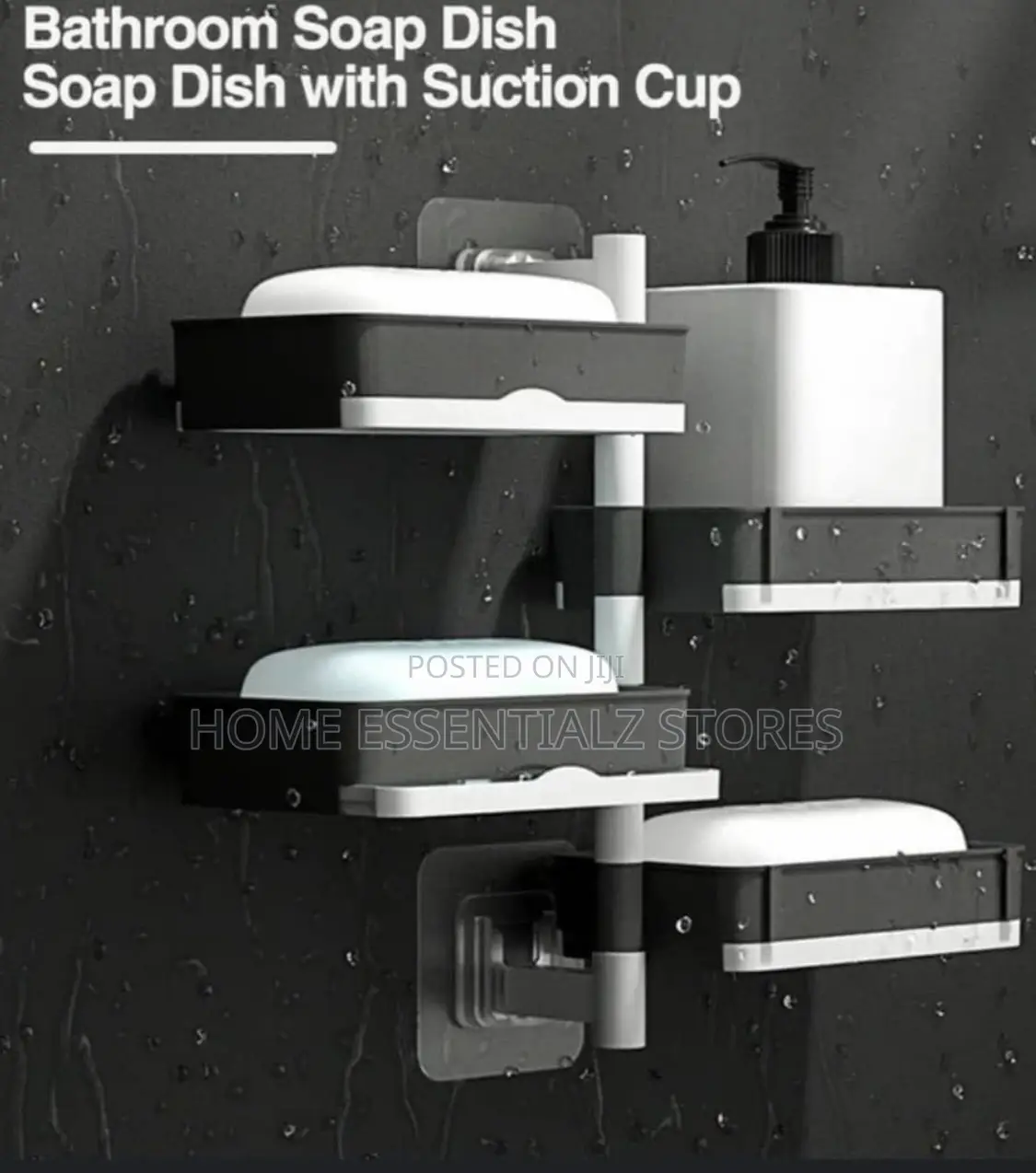 4-layer Rotating Wall-mounted Soap Holder - Bathroom Soap Rack