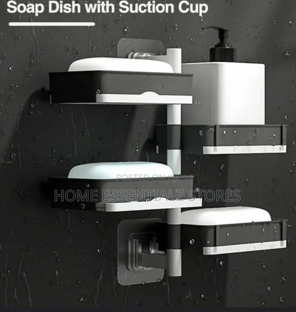 4-layer Rotating Wall-mounted Soap Holder - Bathroom Soap Rack