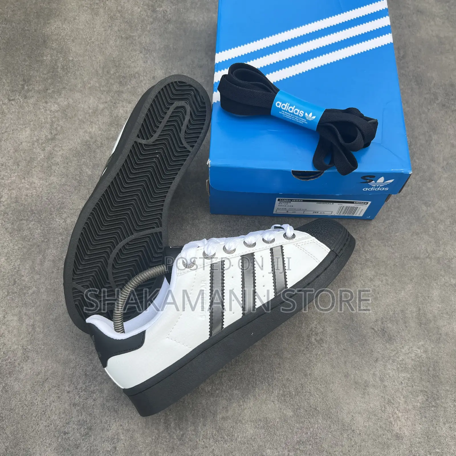 Original Adidas Superstar White and Blaxk