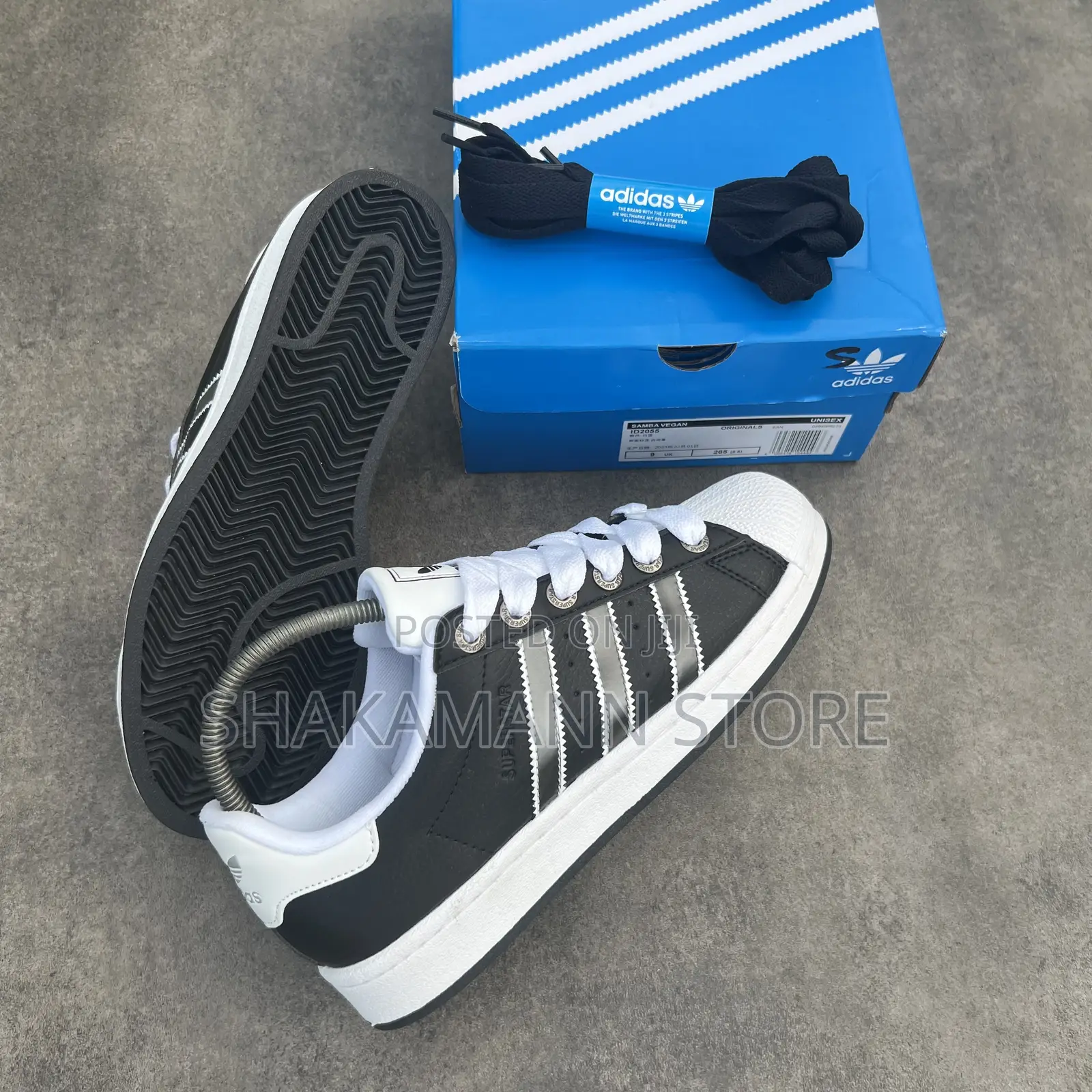 Adidas Superstar Black White Accents Luxury
