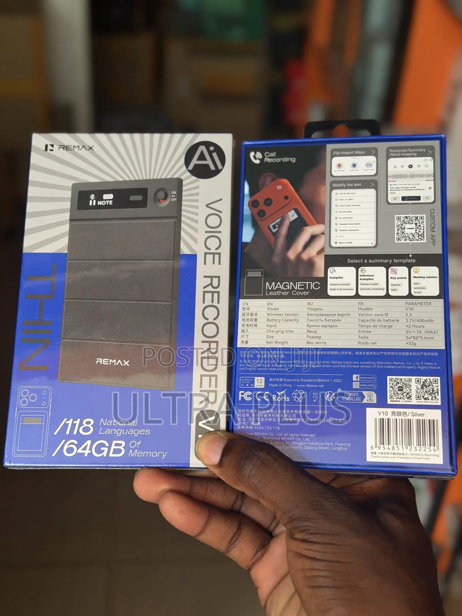 Remax V10 Ai Voice Recorder and Translator