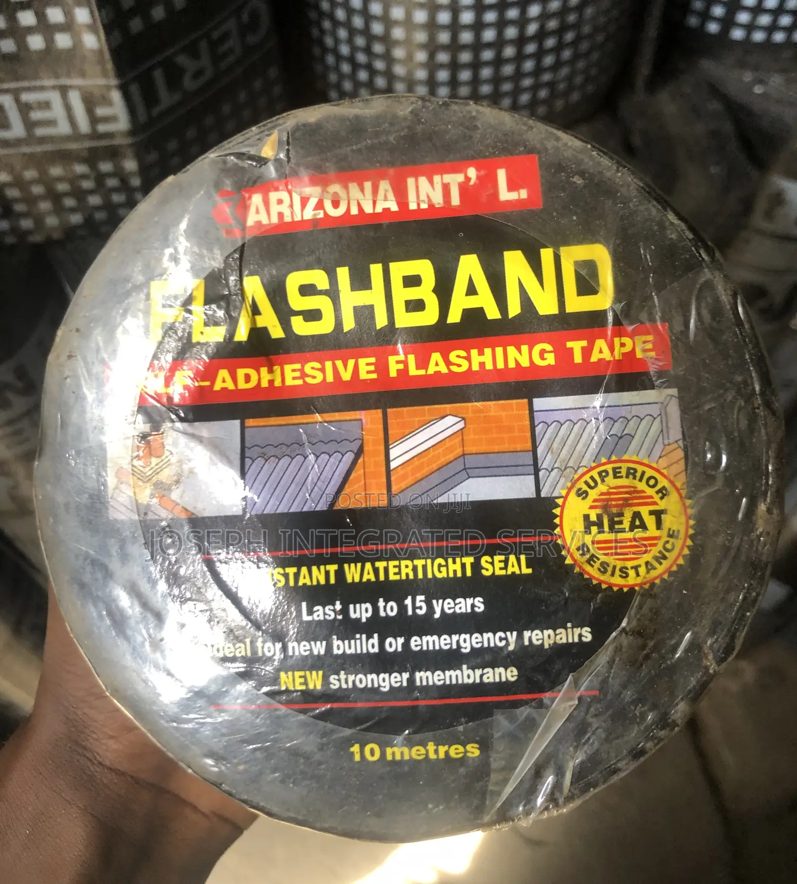 4” X 10 Meter Roll Flashband Self-Adhesive Flashing Tape