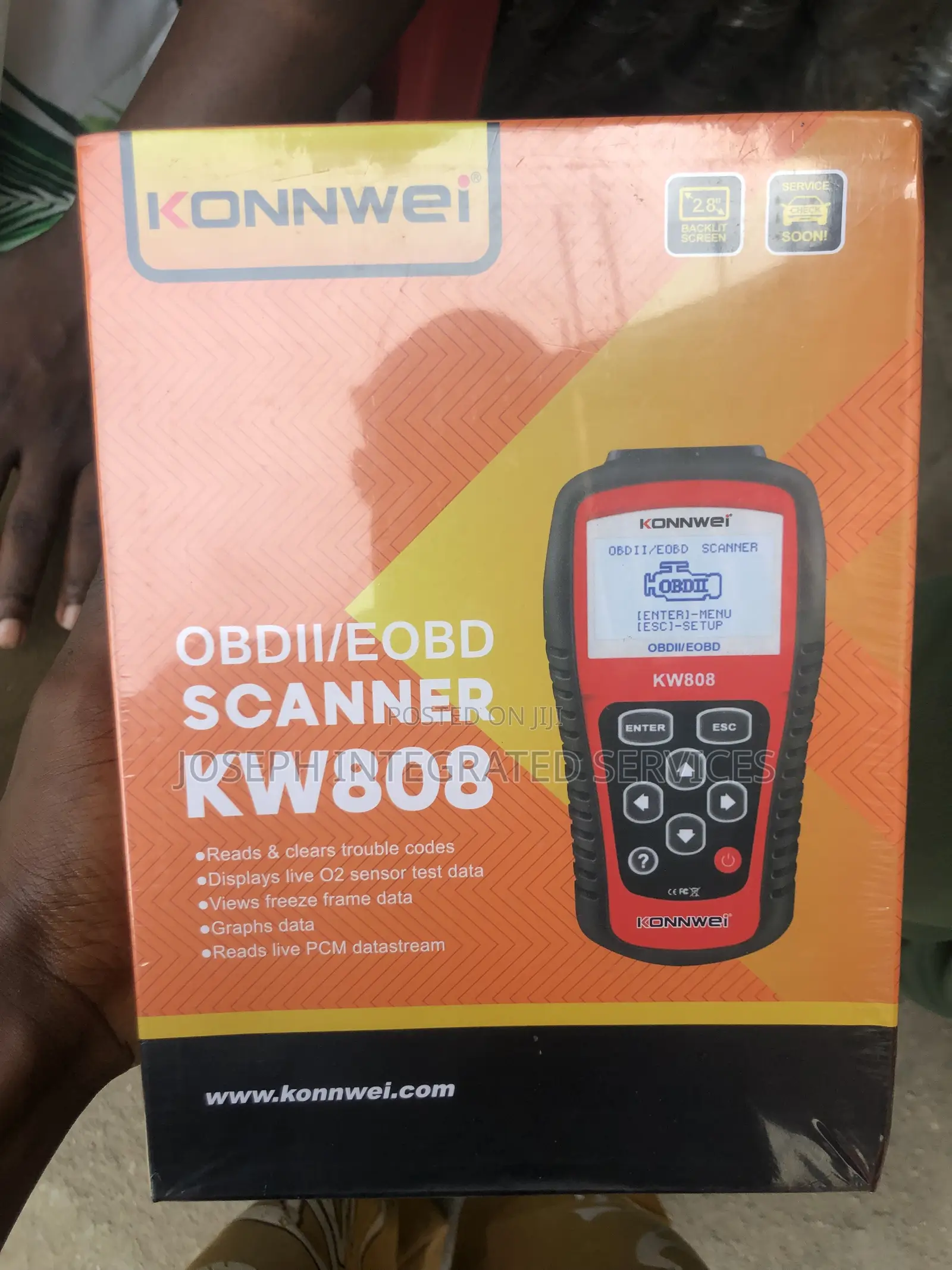 A Konnwei Kw808 Obdii/Eobd Car Diagnostic Scanner