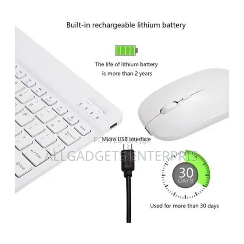 Keyboards Wi-Fi+Rechargeable Wireless Keyboard and Mouse Kit