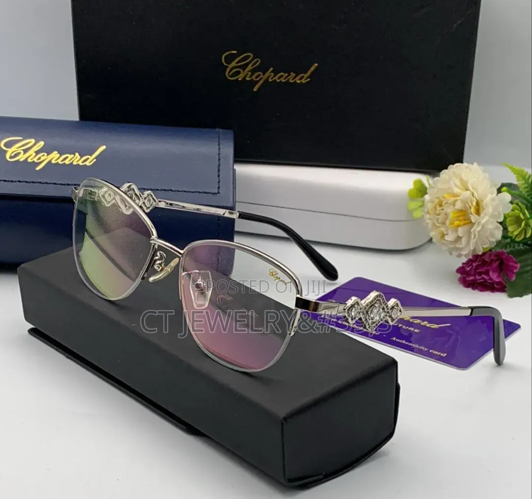 Original Stainless Steel Chopard Rimless Fashion Glasses Transparent
