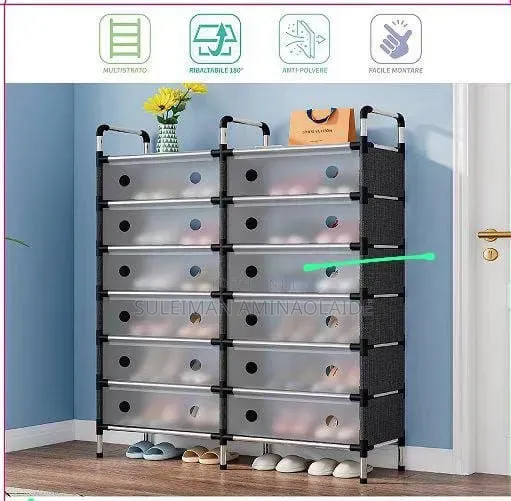 Double Cover Shoe Rack 7layers