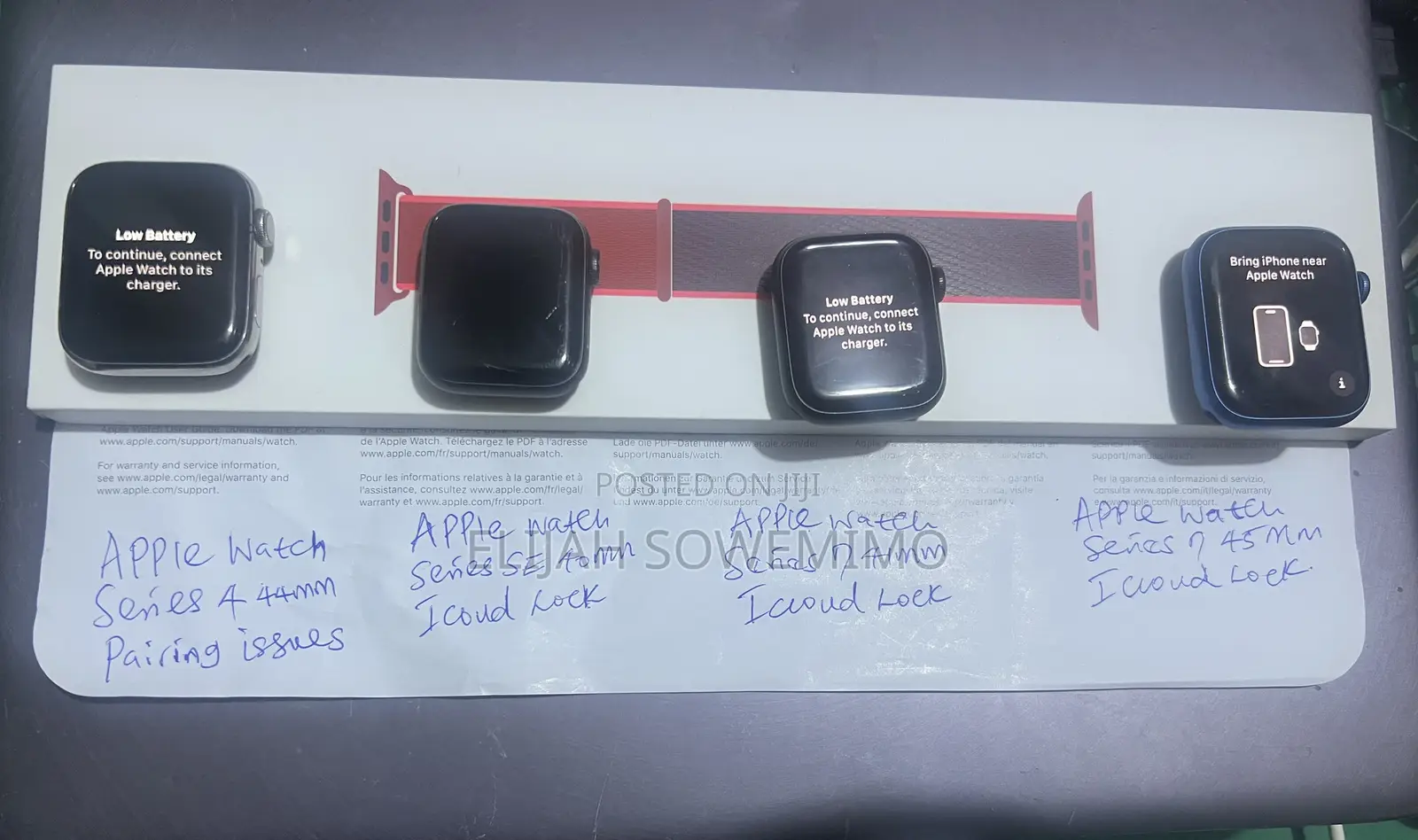 Apple Watch Series 4,Se and Series 7 ( Icloud Only) for Part