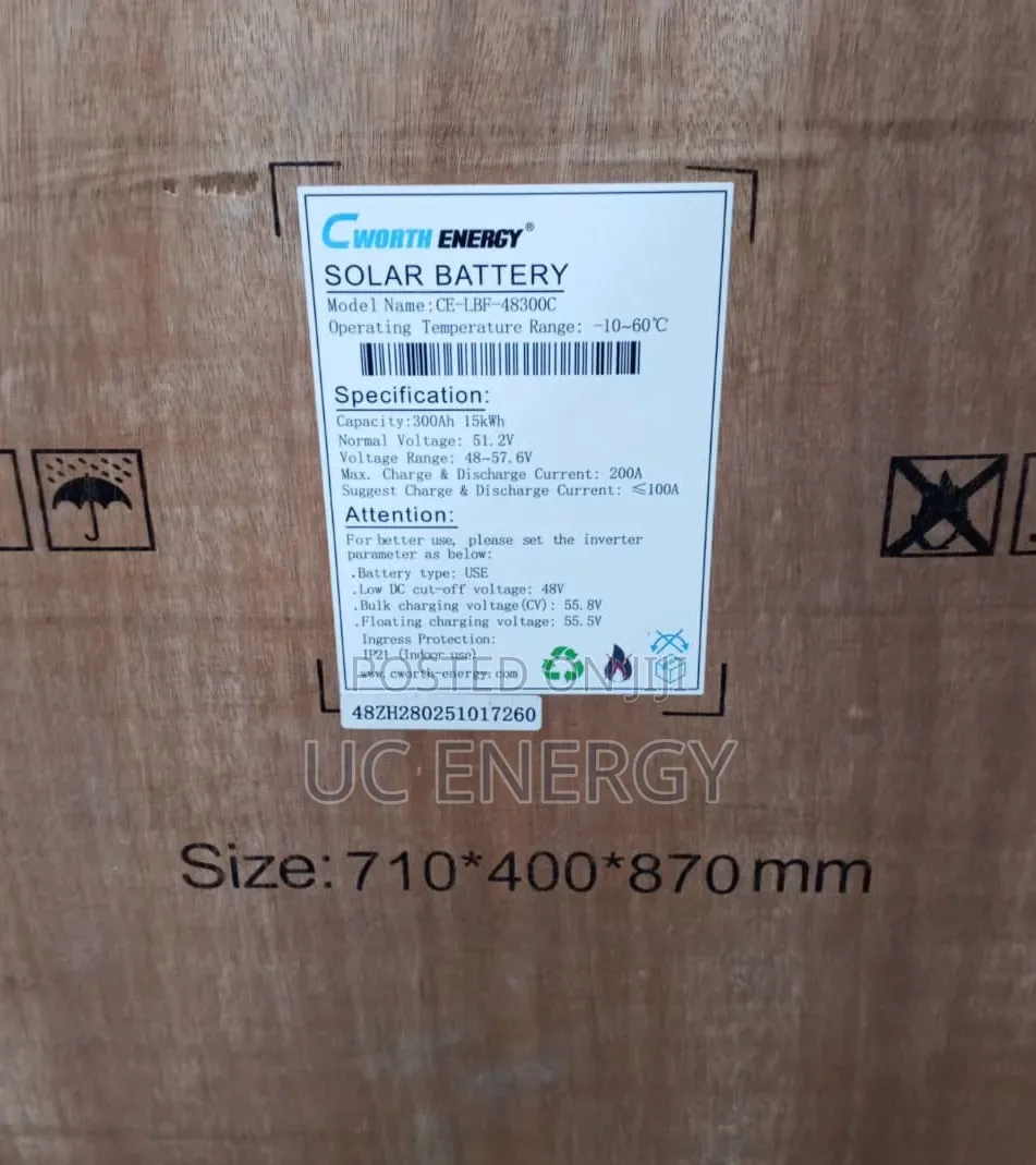 15 KWH Cworth Lithium Battery 48volts