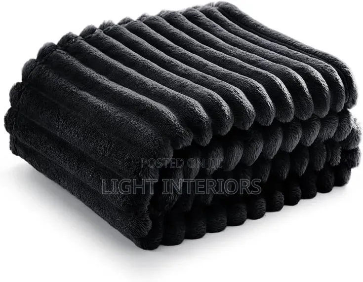 Luxury Fur Rabbit Blanket for Bed and Couch