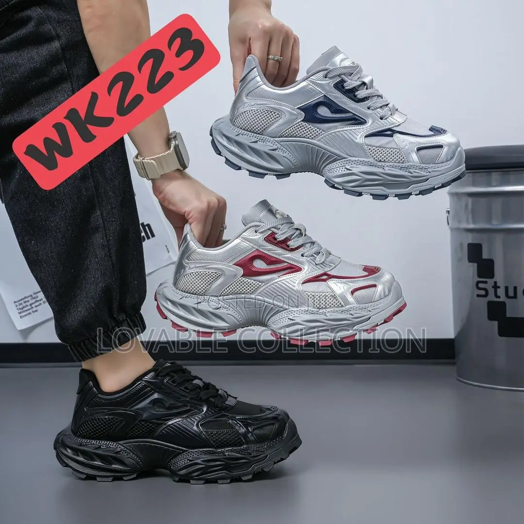 Balenciaga-Inspired Chunky Running Sneakers