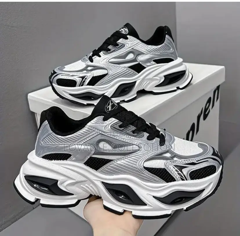 Balenciaga-Inspired Chunky Running Sneakers