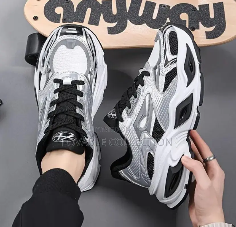Balenciaga-Inspired Chunky Running Sneakers