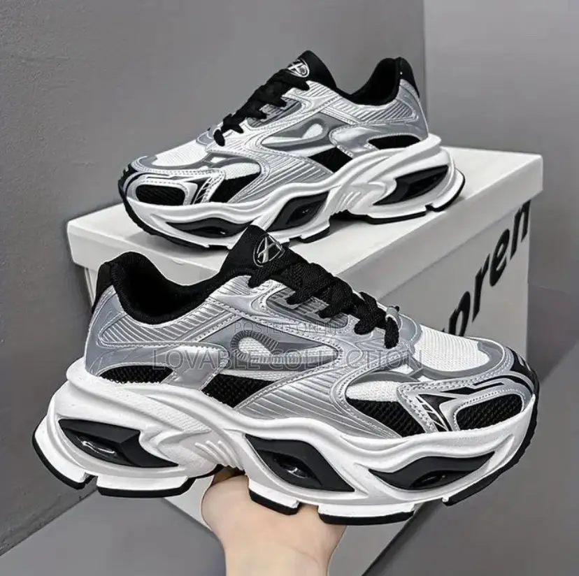 Balenciaga-Inspired Chunky Running Sneakers