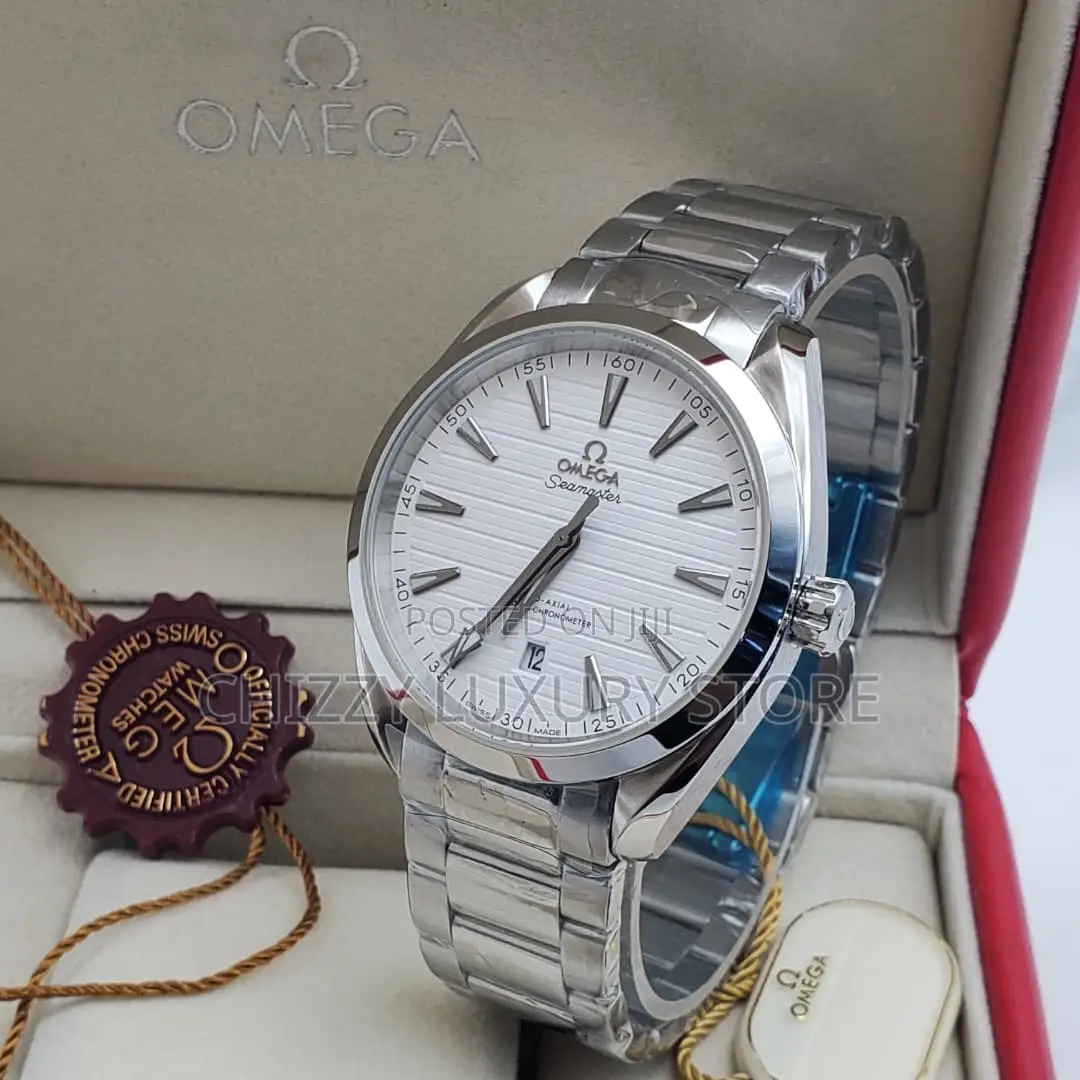Omega Quality Luxury Men Chain Strap Wristwatch