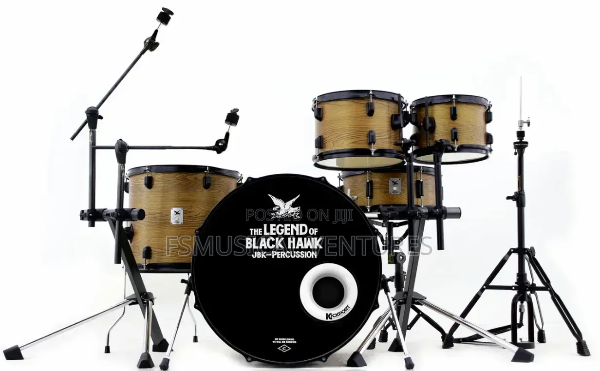 Beatello JBK Black Hawk 522 Usa Acostic 5pcs Drum Set