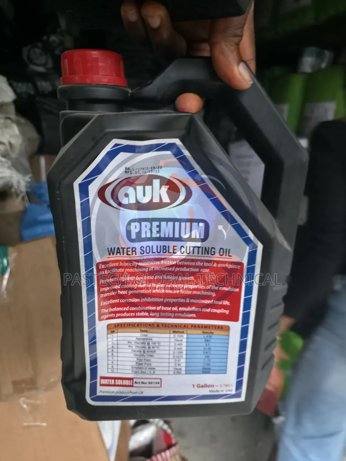 Auk Premium Water Soluble Cutting Oil 4ltr