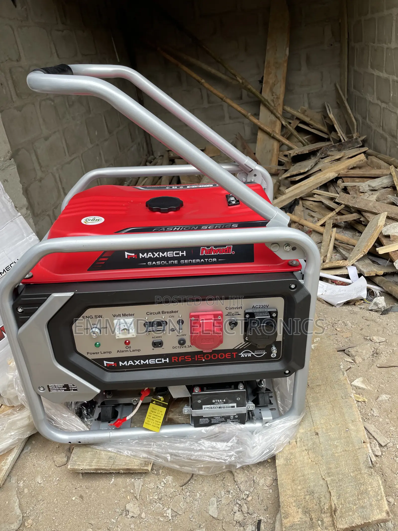 Maxmech RFS-15000et Petrol Generator Strong and Durable