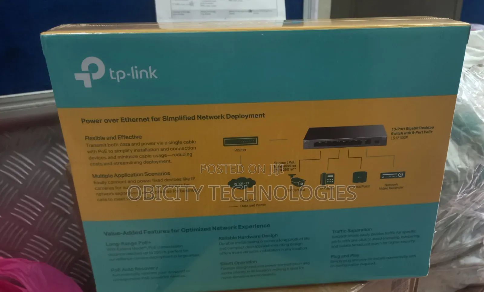 Tp-Link Litewave 10-Port Gigabit Desktop Switch With 8-Port Poe