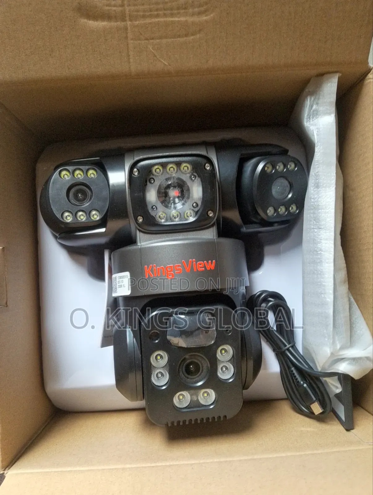 Wifi V380 Pro Triple Lens 3 Views 12mp Solar Camera