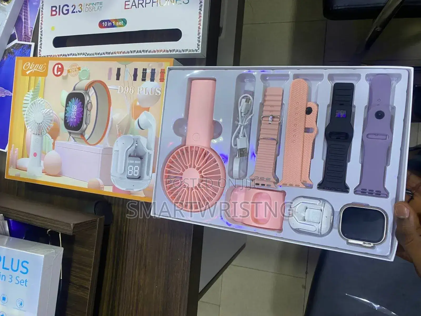 D96 Hand Fan Combo Smartwatch