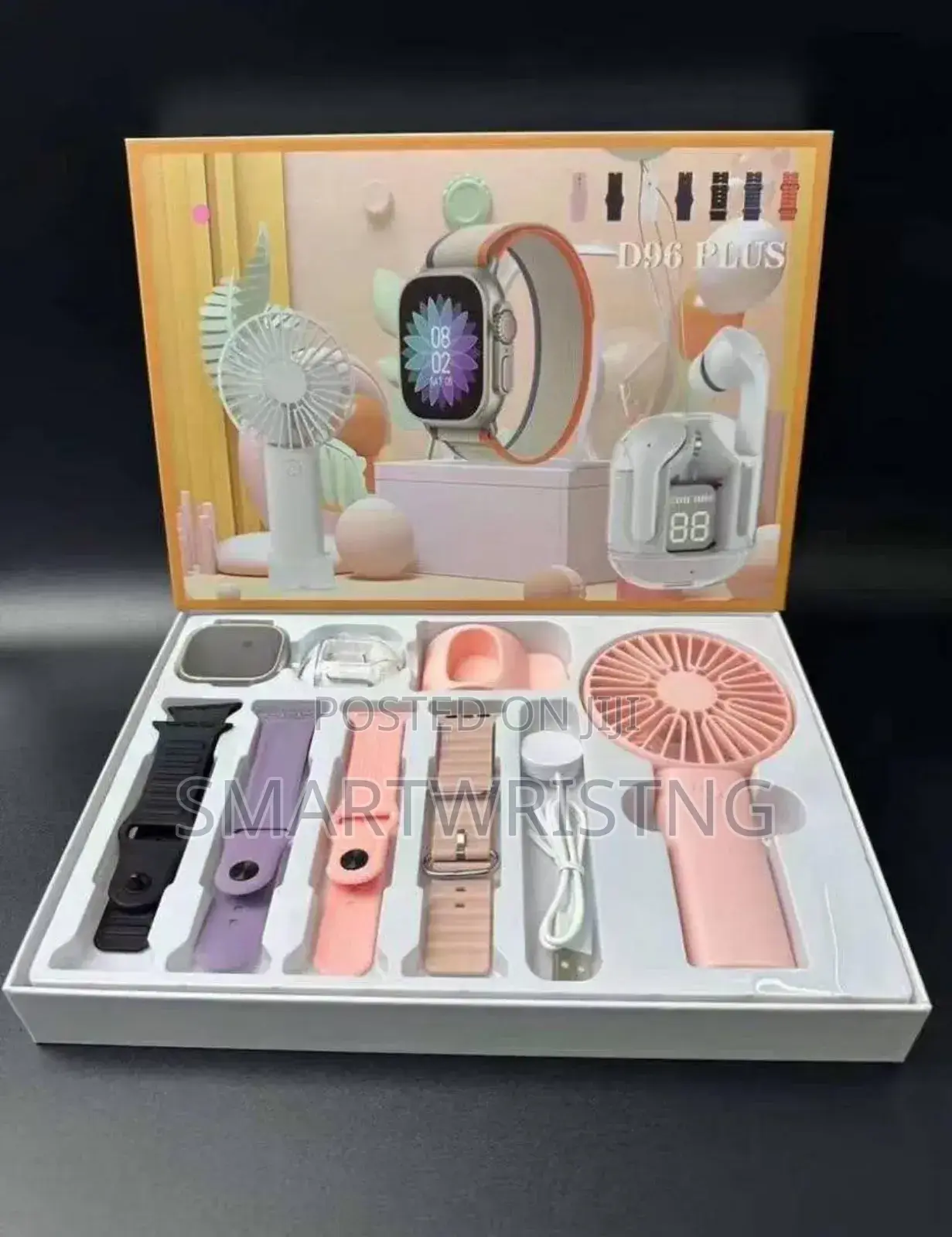D96 Hand Fan Combo Smartwatch
