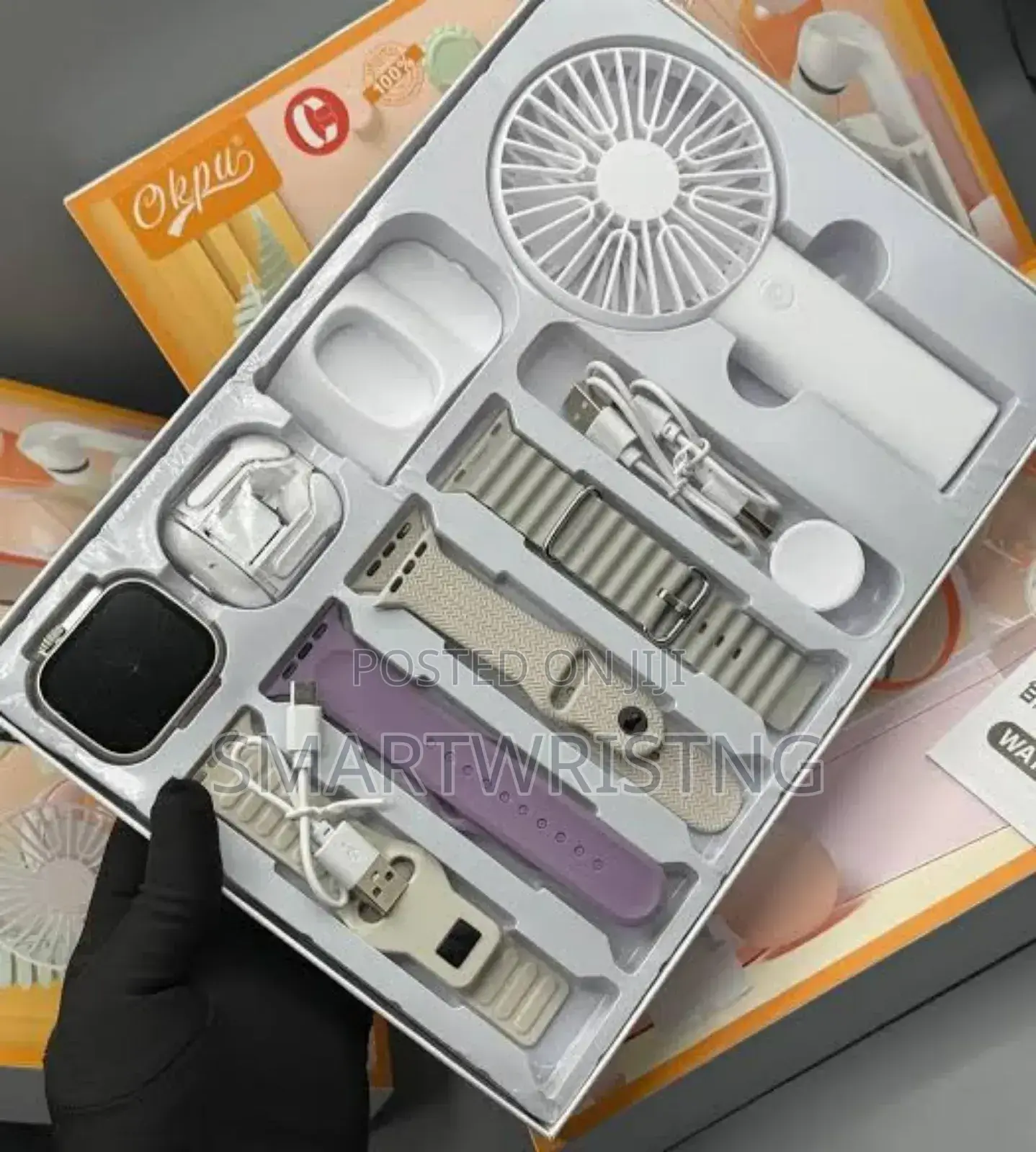 D96 Hand Fan Combo Smartwatch