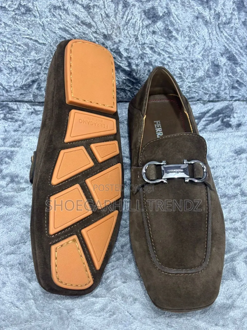 Mens Italian Sf Drivers Loafers in Leather and Suede