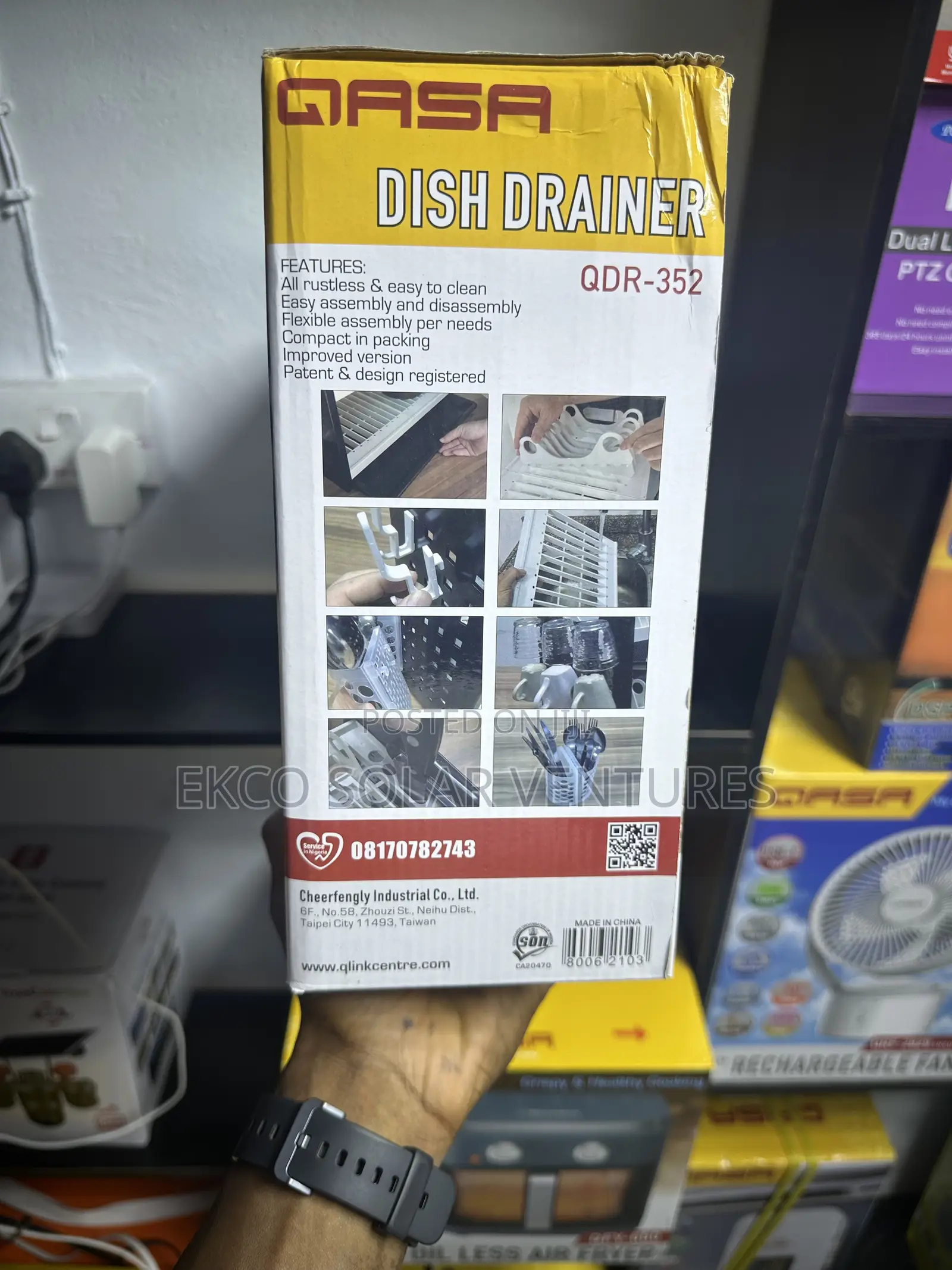 Qasa 3-Tier Dish Drainer