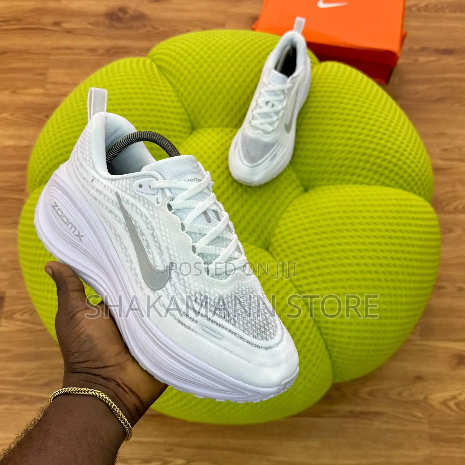 Original Nike Vomero Zoom X Shoes Triple White
