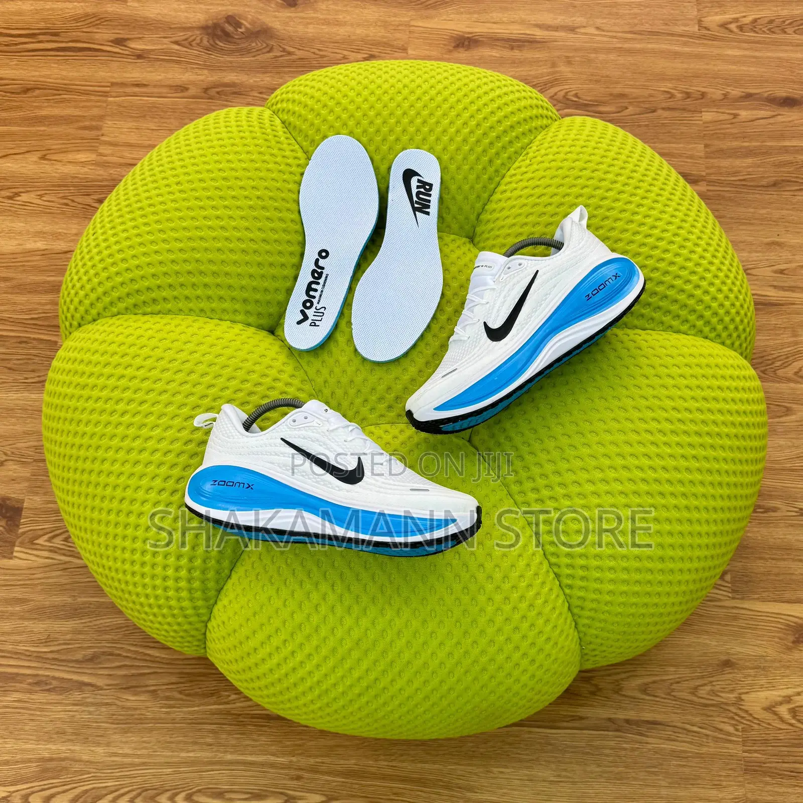 Original Nike Vomero Shoes Zoom X White and Blue Sole