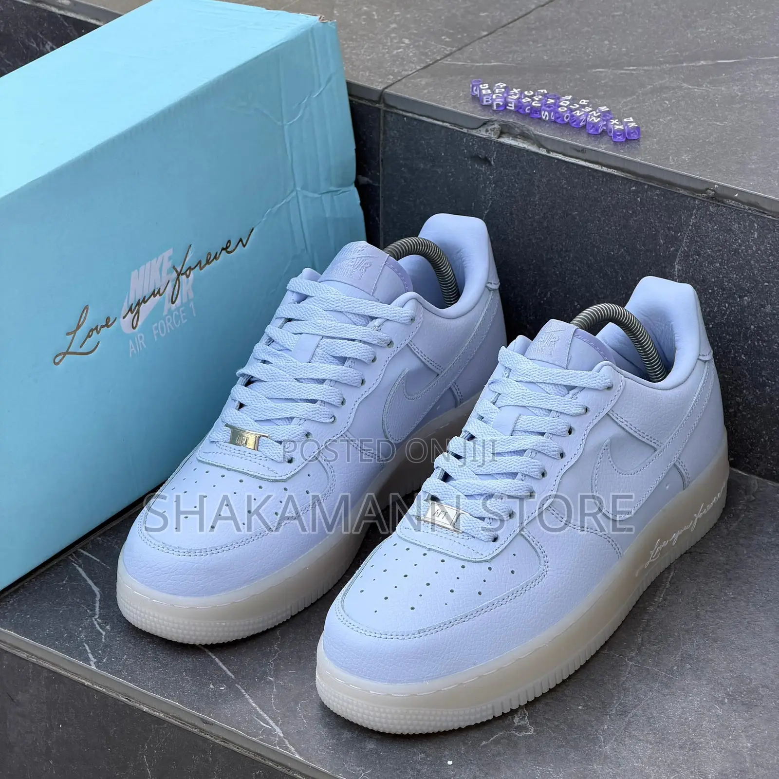 Original Drake X Nike Air Force One Lyf Blue High Grade