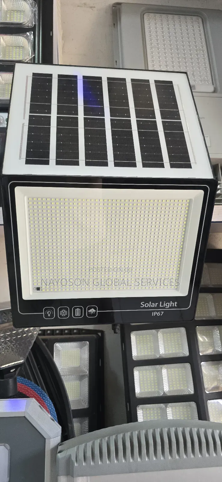 Solar Flood Light With Panel