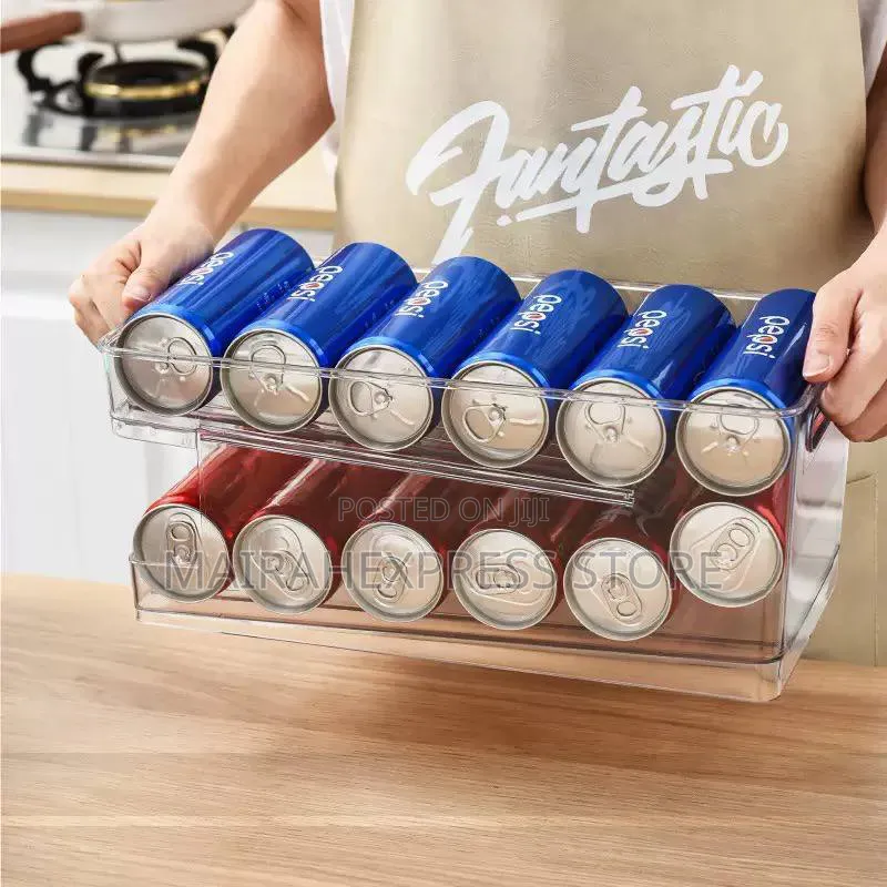 Refrigerator Acrylic Beverage Rack (330ml to 500ml) T2mm7
