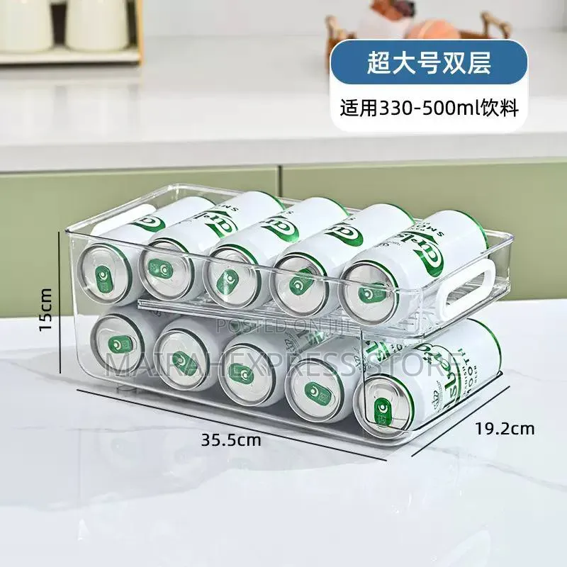 Refrigerator Acrylic Beverage Rack (330ml to 500ml) T2mm7