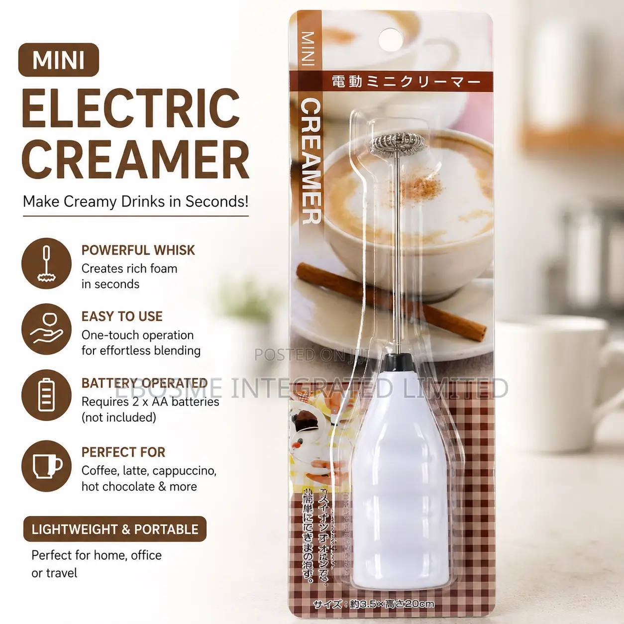 Mini Electric Creamer / Milk Frother